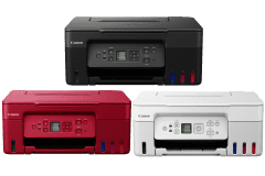 Canon G3570 printer, black/white/red