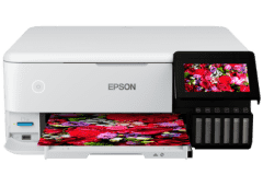 Epson L8160 printer, white.