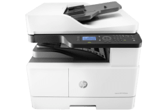 HP LaserJet MFP M438nda printer, white/gray